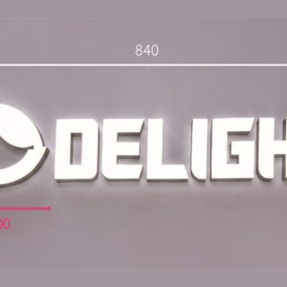 LEDサインの価格ガイド アクリル製正面発光サインの実例
