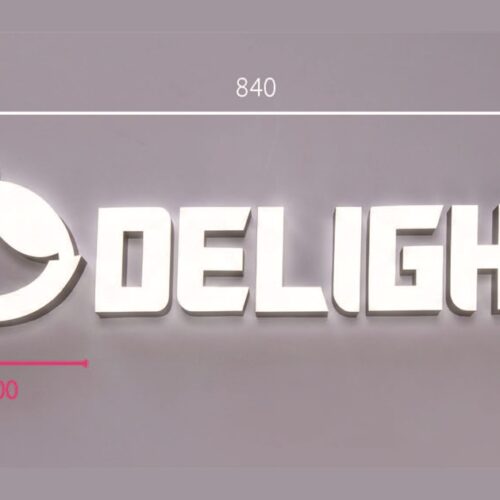 LEDサインの価格ガイド アクリル製正面発光サインの実例